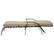 Alt View 1. Mondawe - Adjustable Outdoor Chaise Lounge with Armrest and Cushion - Beige.
