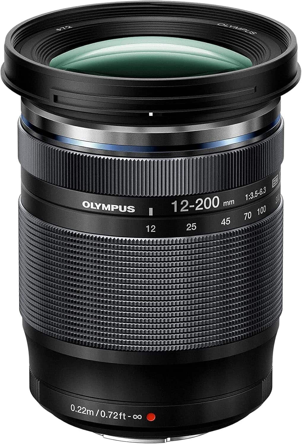 Olympus - M.Zuiko Digital ED 12-200mm F3.5-6.3 Lens, Universal Zoom, Suitable for All MFT Cameras (Olympus OM-D & Pen Mode - Black