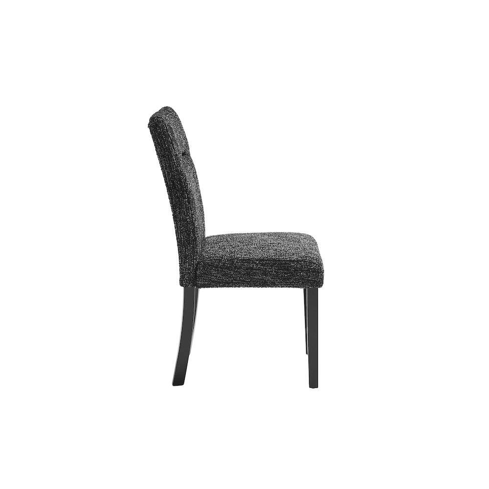 Angle. Global Furniture USA - D2502 Black Dining Chair - Black.