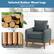 Selected Rubber Wood Legs Support up to 400 LBS Solid Wood Legs Non-slip Foot Pads