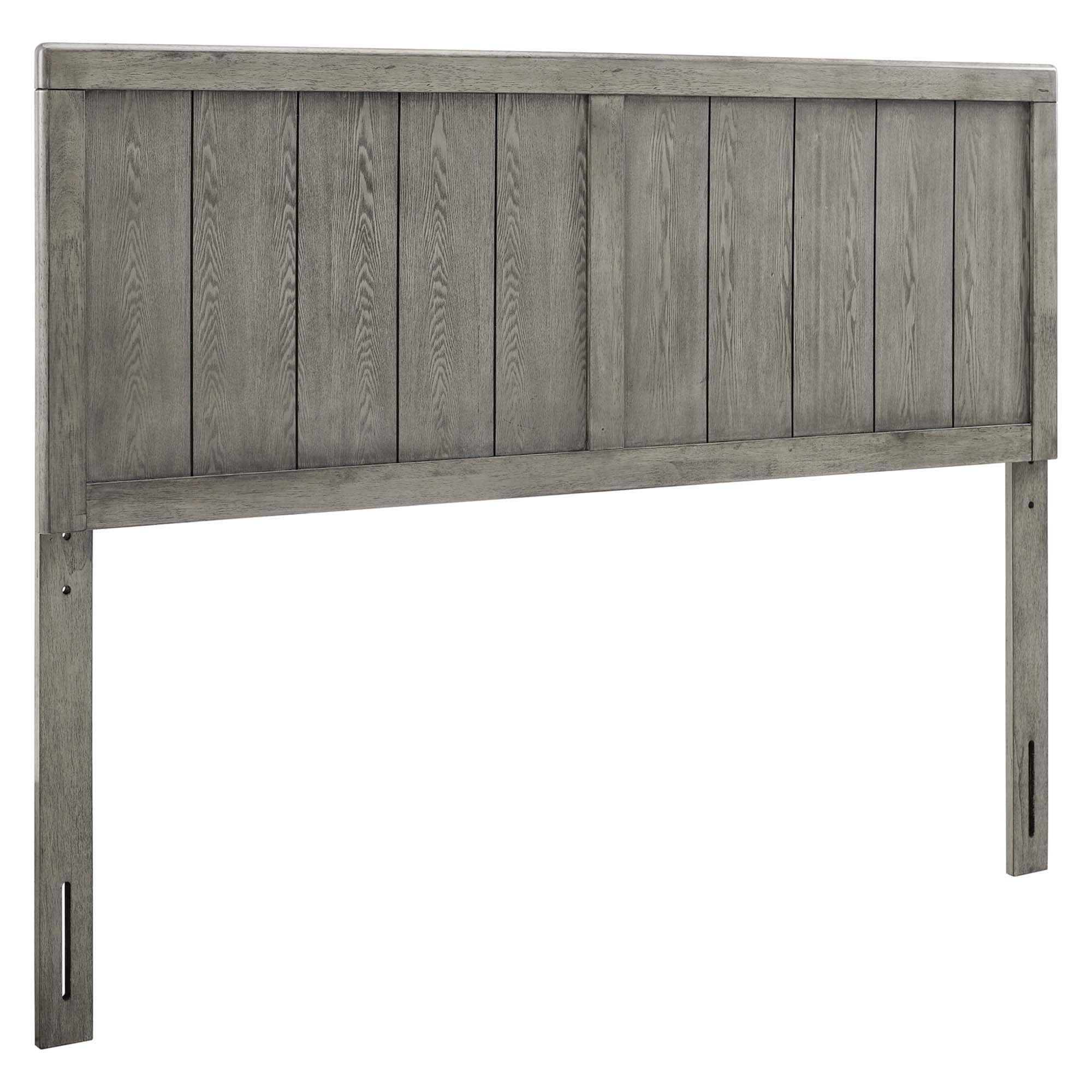 Robbie Wood Queen Headboard by Modway - Gray