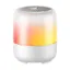 Back. Soundcore - by Anker Glow Mini IP67 Waterproof Dustproof Portable Bluetooth Speaker with 360-Degree Sound and Custom Light Show - White.
