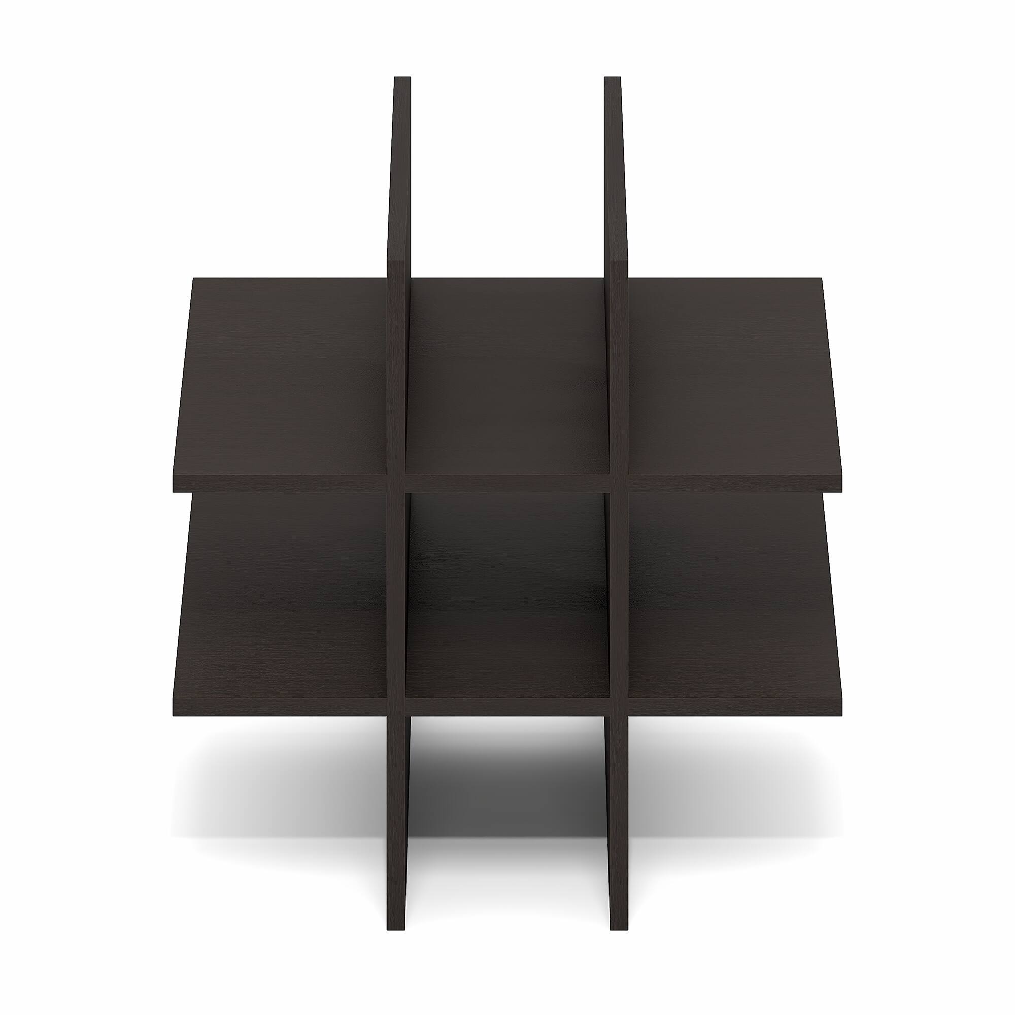 Alt View 6. Furinno - CUBICLE Cube Insert, 9-Compartment Cube Organizer Insert, Fits Triple Thick Cubes, for Organizers and Storage - Black Dark Oak.