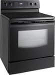 Angle. Samsung - 5.9 Cu. Ft. Self-Cleaning Freestanding Electric Range - Black.
