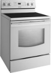 Angle. Samsung - 30" Self-Cleaning Freestanding Electric Range - White.