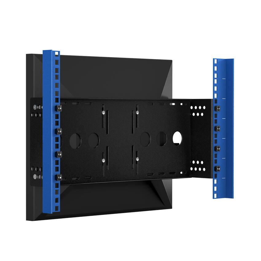 Alt View 3. RackSolutions - RackSolutions 4U Adjustable Monitor Rackmount (No Monitor) - Black.