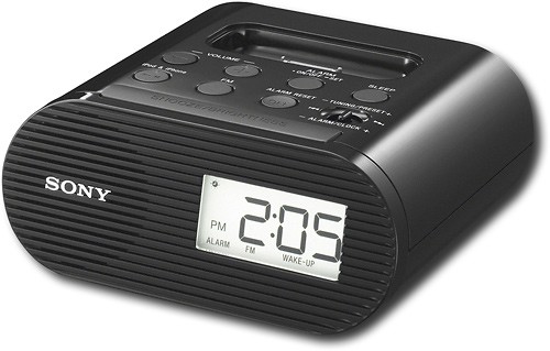 Best Buy: Sony Clock Radio with Apple® iPhone® and iPod® Dock ICFC05IPBLK