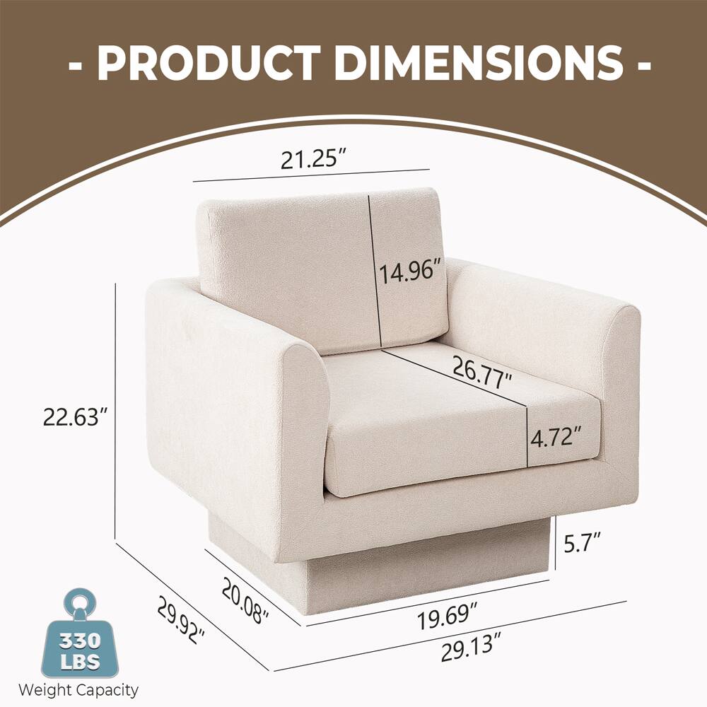 PRODUCT DIMENSIONS - 21.25" 14.96" 22.63" 26.77" 4.72" 29.92" 20.08" 330 LBS Weight Capacity 19.69" 29.13" 5.7"