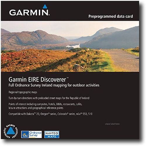Front Standard. Garmin - EIRE Discoverer microSD Memory Card with Adapter.