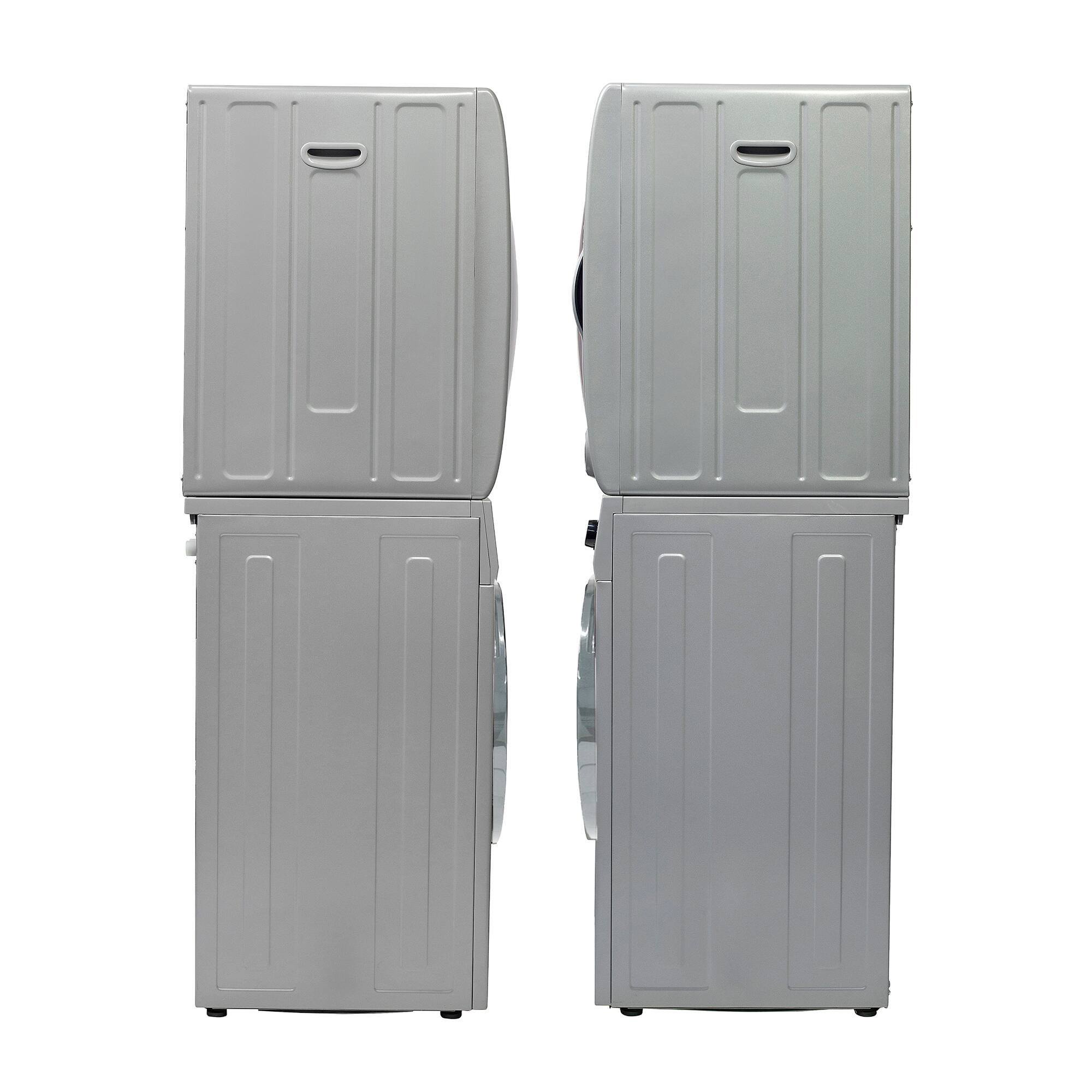 Alt View 7. Equator - Equator PREMIUM PET EW 826 1.6 cu ft. Compact Stackable Washer + ED 852 3.5 cu ft. Electric Dryer Vented w/Sensor 110 V - Silver.