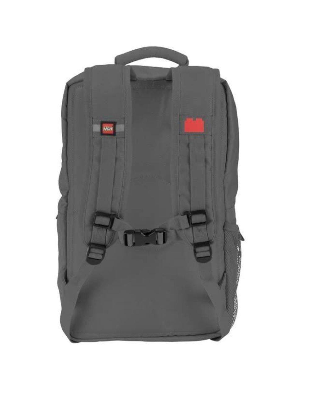 Back. Haiku - LEGO Brick Backpack - Grey.