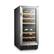 Left Zoom. Lanbo - 15 Inch width 26 Bottle Dual Zone Compressor Freestanding/Built-In Wine Fridge with Recessed Interior LED Lighting - Black.
