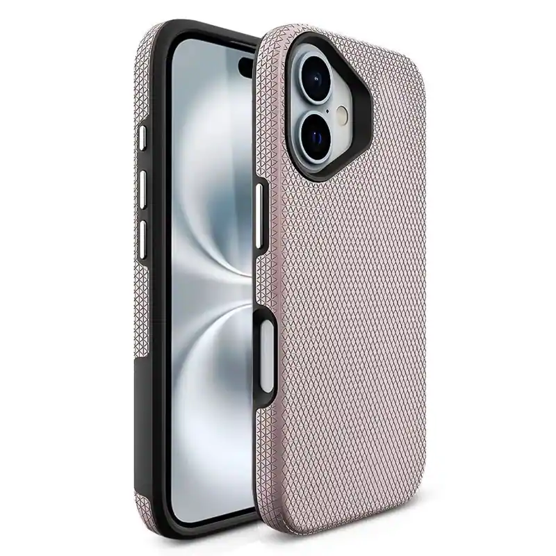 Front. Entronix - Entronix Shockproof Case for iPhone 17 - Anti-Slip and Durable Protection - Pink.