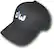Angle Standard. DW - Logo Flexfit Hat (Small/Medium) - Black/White.
