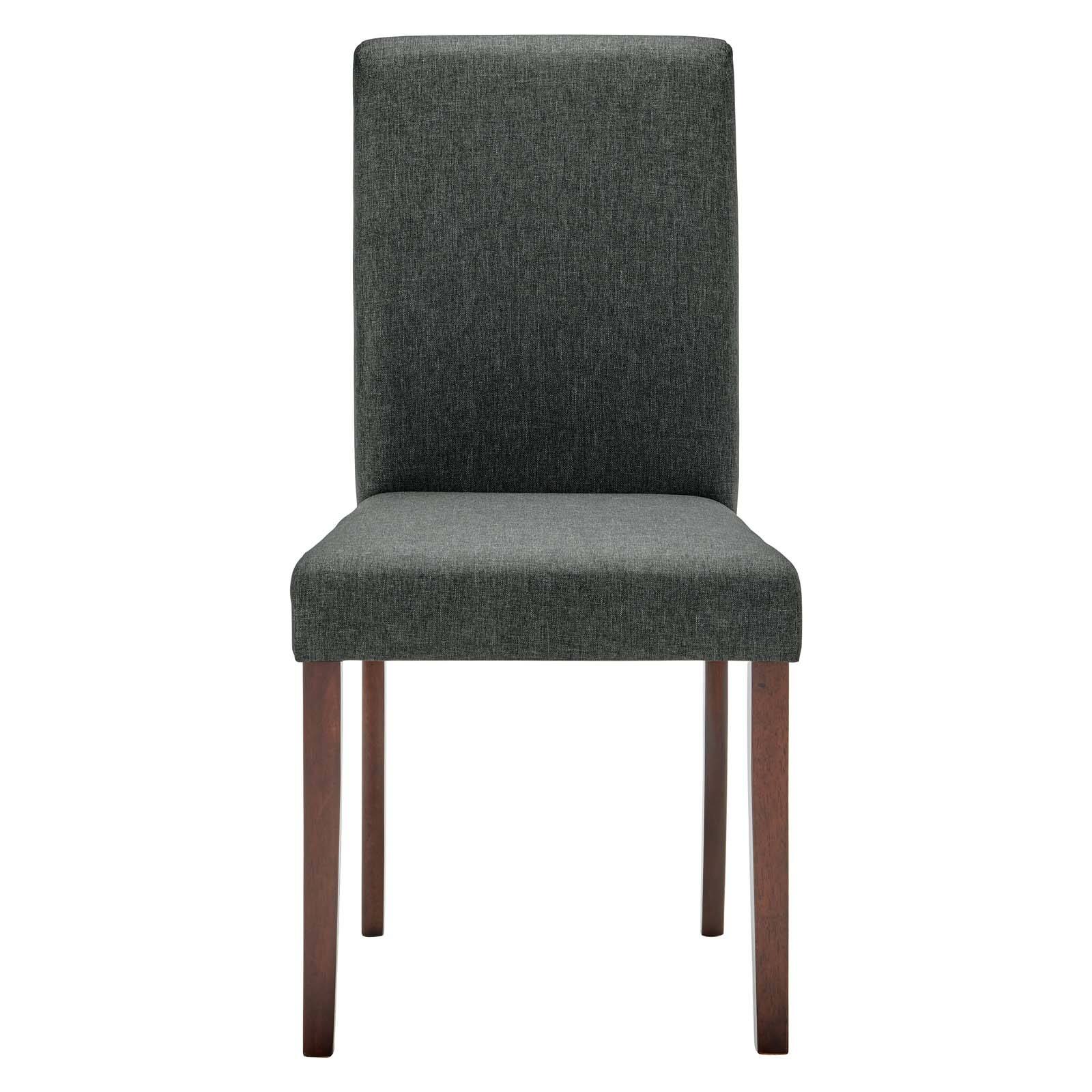 Alt View 3. Modway - Prosper Upholstered Fabric Dining Side Chair Set of 2 by Modway - Gray.