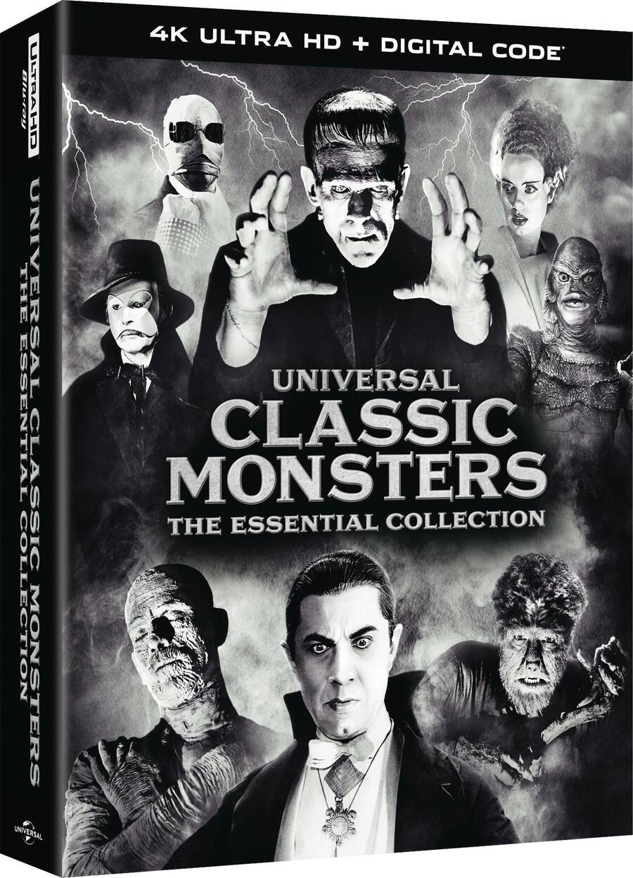 New Monster Blu R Universal Classic Monsters: The Essential Collection 4K Blu Ray ...