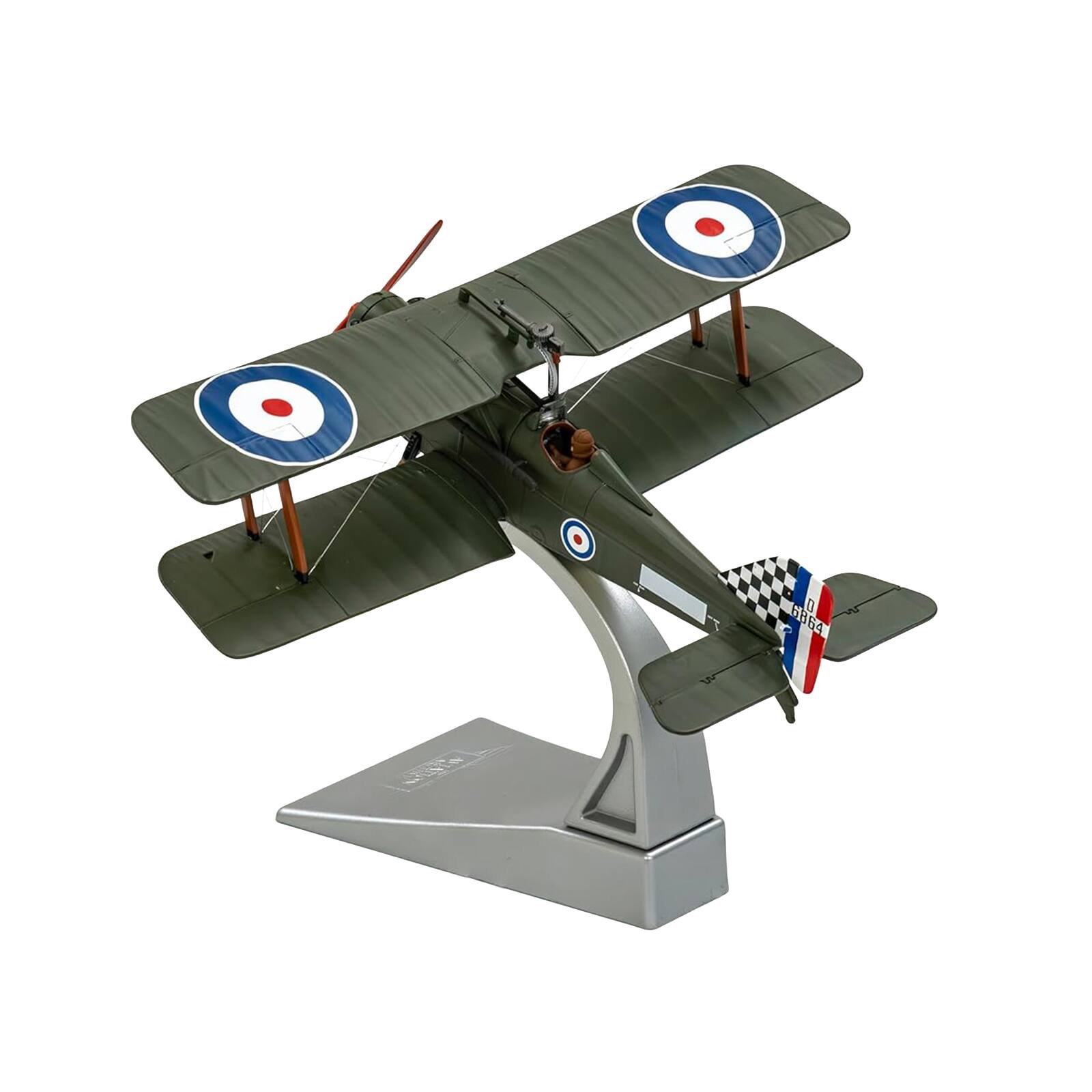 Alt View 3. Corgi - Royal Aircraft Factory SE5a Biplane Aircraft "Clairmarais South Aerodrome" (1918) Royal Air Force 1/48 Model by Corgi.