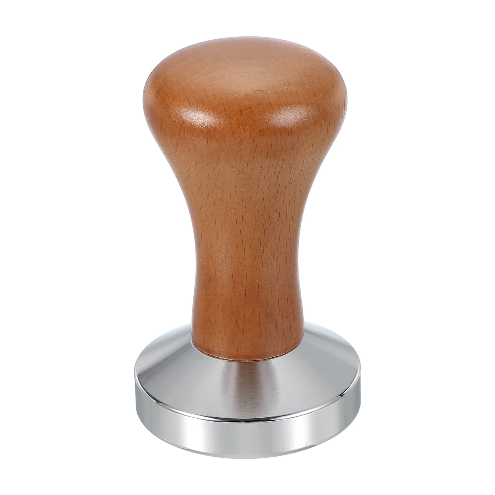 Unique Bargains - 53mm Coffee Tamper, Stainless Steel Espresso Press Tamper with Wooden Handle for Coffee Shop Restaurant - Dark Brown price history on PriceWatchPro