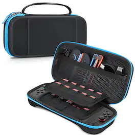Fintie - Charge Inside Carrying Case for Nintendo Switch 2 (2025) Shockproof Hard Shell Protective Cover, Portable Travel Bag - Black