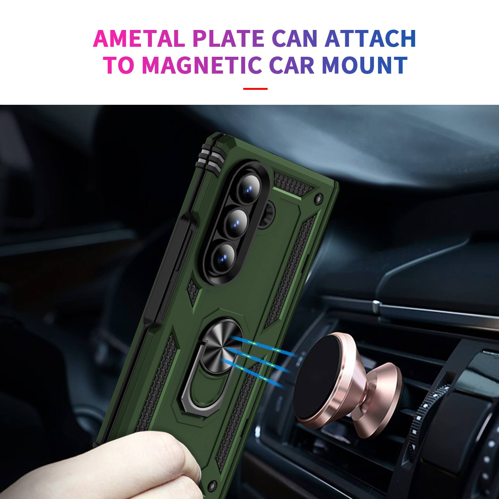AMETAL PLATE CAN ATTACH TO MAGNETIC CAR MOUNT