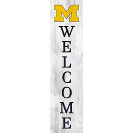 Fan Creations - Michigan Wolverines 48'' Welcome Leaner - Multicolor