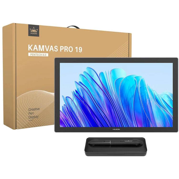 Huion Kamvas Pro 19 4K UHD Multi Touch Pen Display Dark Gray