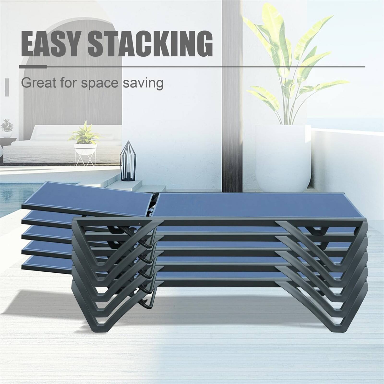 EASY STACKING  
Great for space saving