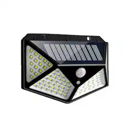 Home Collection - Solar Power 100 LED Outdoor Security Light with PIR Motion Sensor - 1 Pack