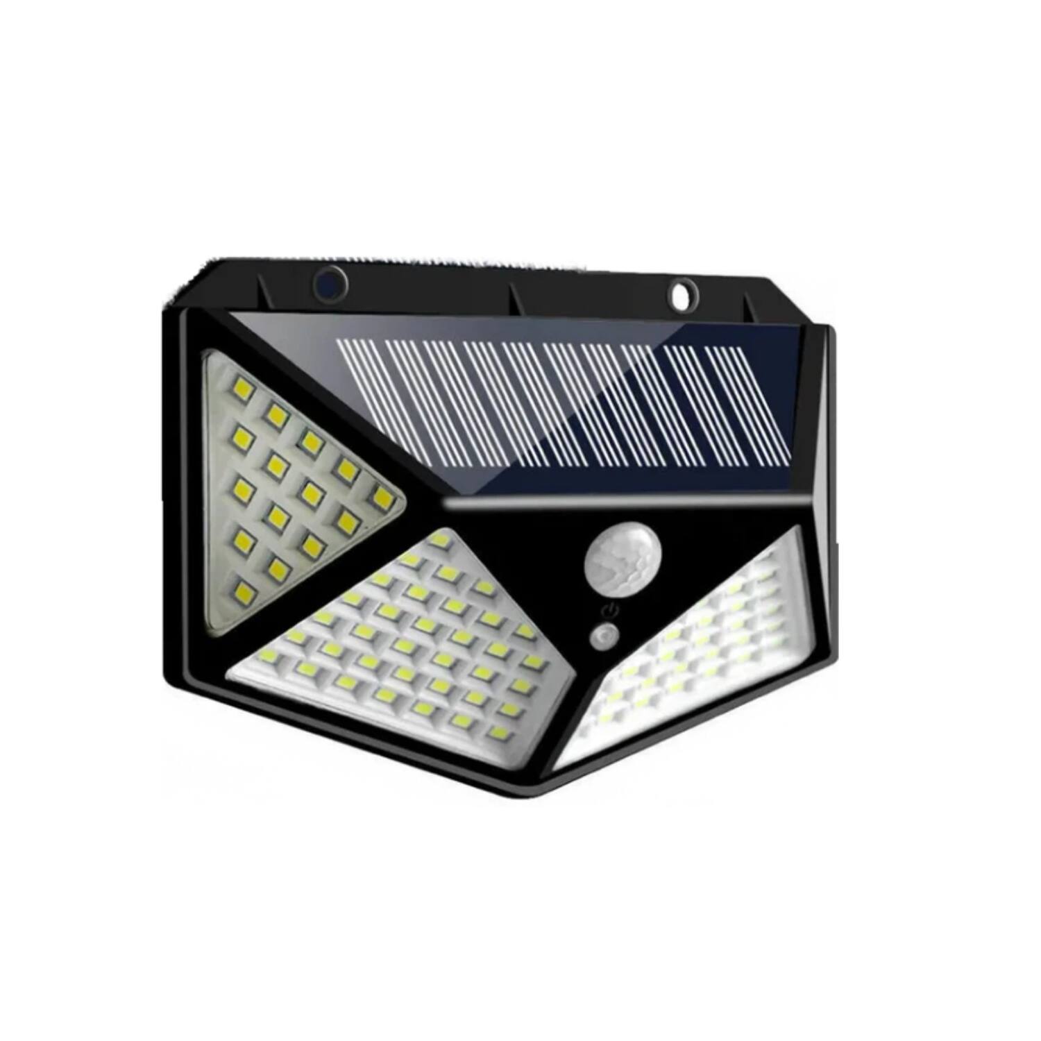 Home Collection - Solar Power 100 LED Outdoor Security Light with PIR Motion Sensor - 1 Pack