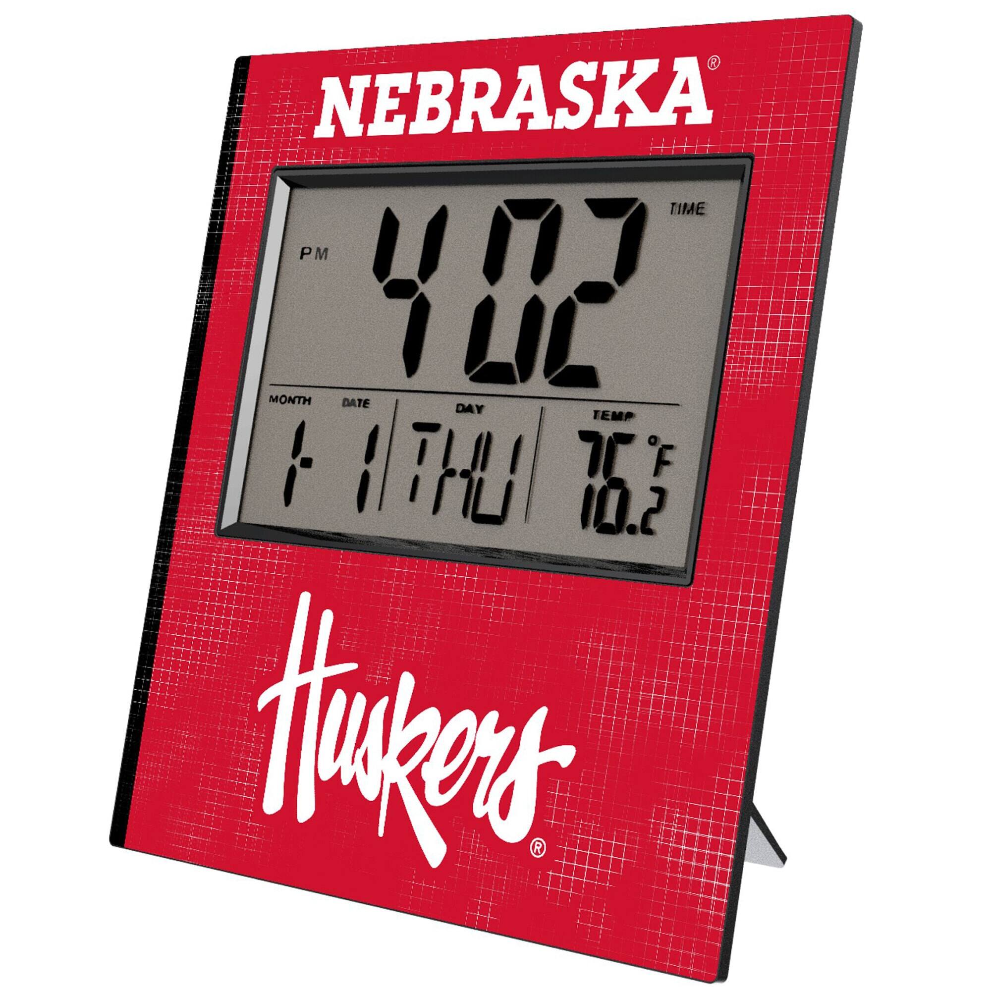 NEBRASKA  
TIME  
4:02 PM  
MONTH 11 DATE 1 DAY THU TEMP 76°F  
Huskers