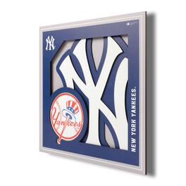YouTheFan - New York Yankees 12'' x 12'' 3D Logo Wall Art - Multicolor