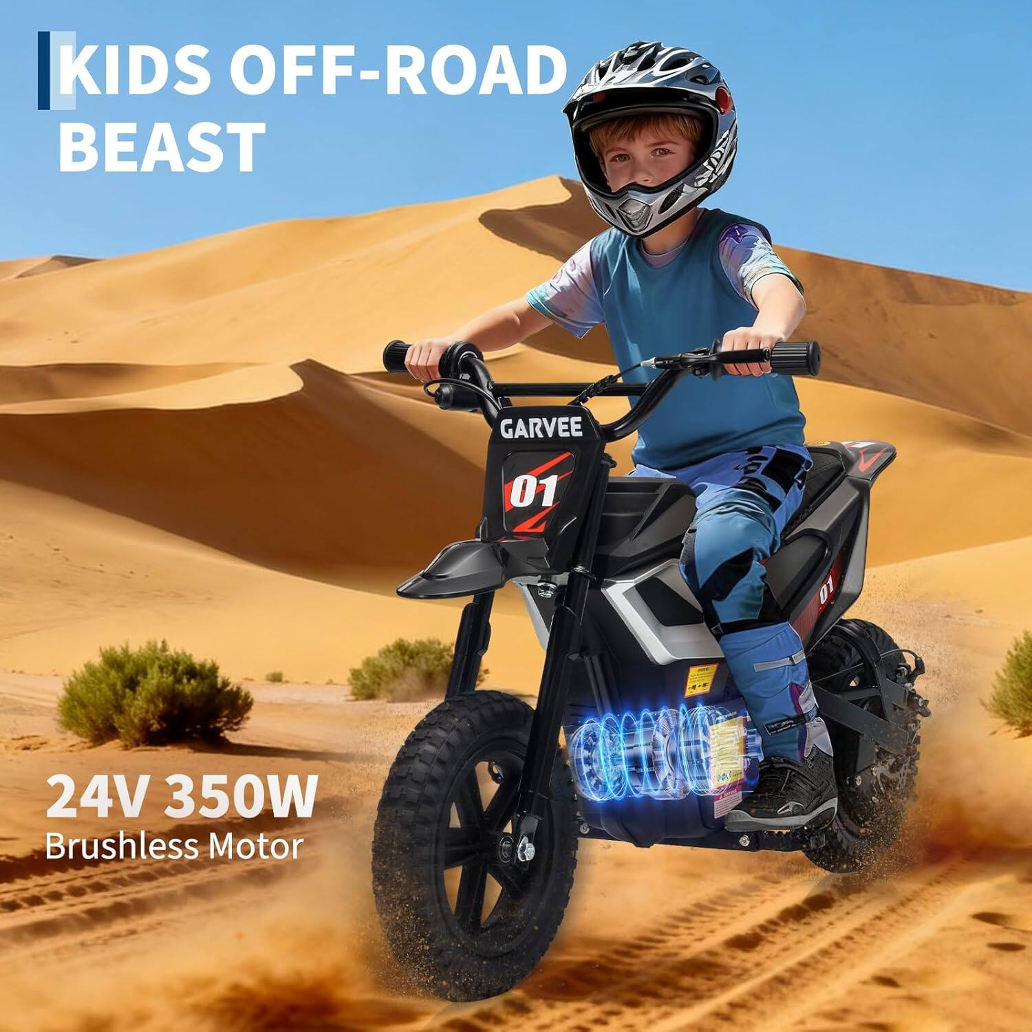 KIDS OFF-ROAD BEAST  
GARVEE 01  
24V 350W Brushless Motor