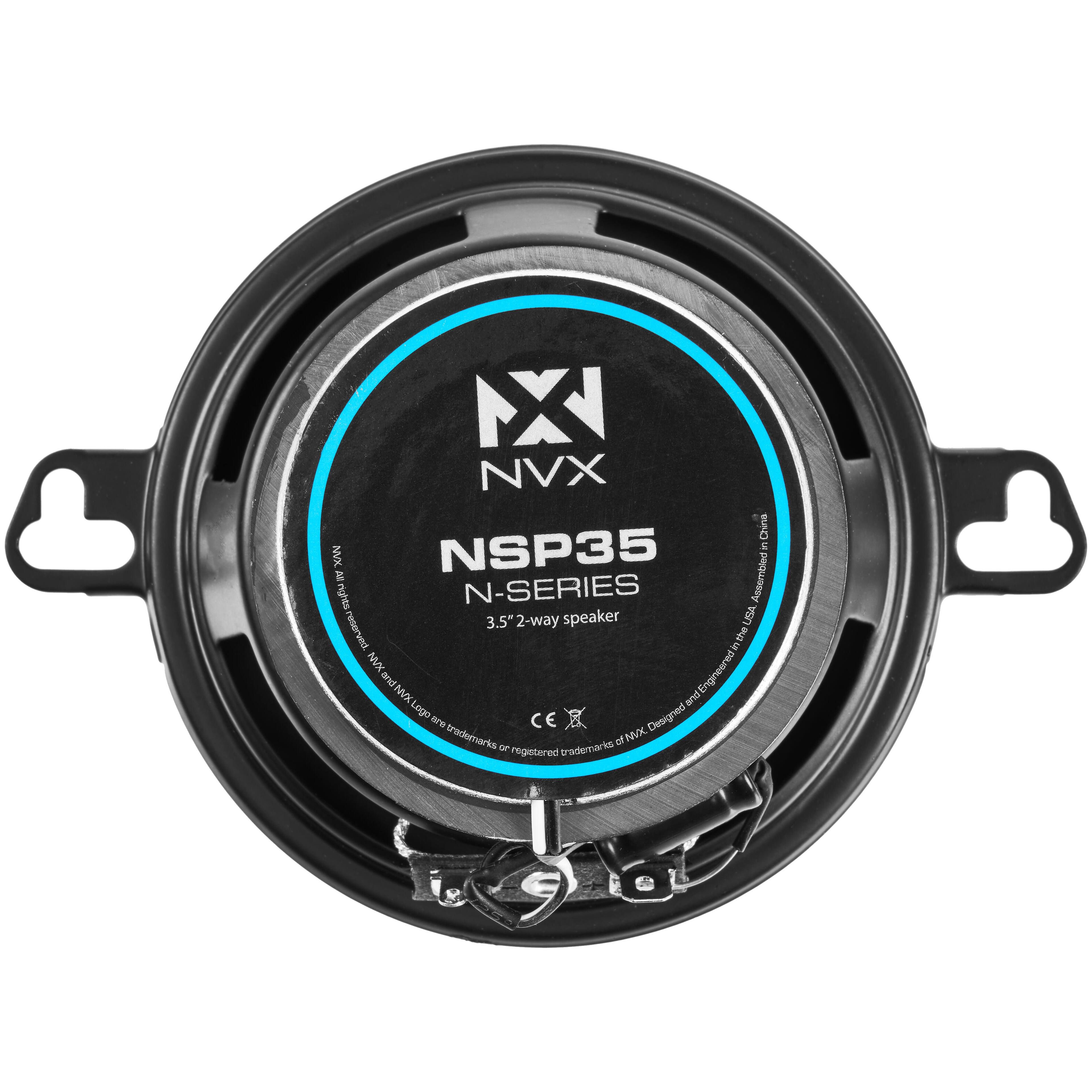 NVX Chins & XAN NSP35 AE Assombled nights N-SERIES 3.5" *2-way speaker USA reserved. The KandLoge Engineered a Logo CE Designed are trademarks of NVX - registered trademarks.