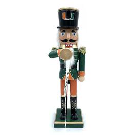 Santa's Workshop - Miami Hurricanes 14" Bugler Nutcracker - Green