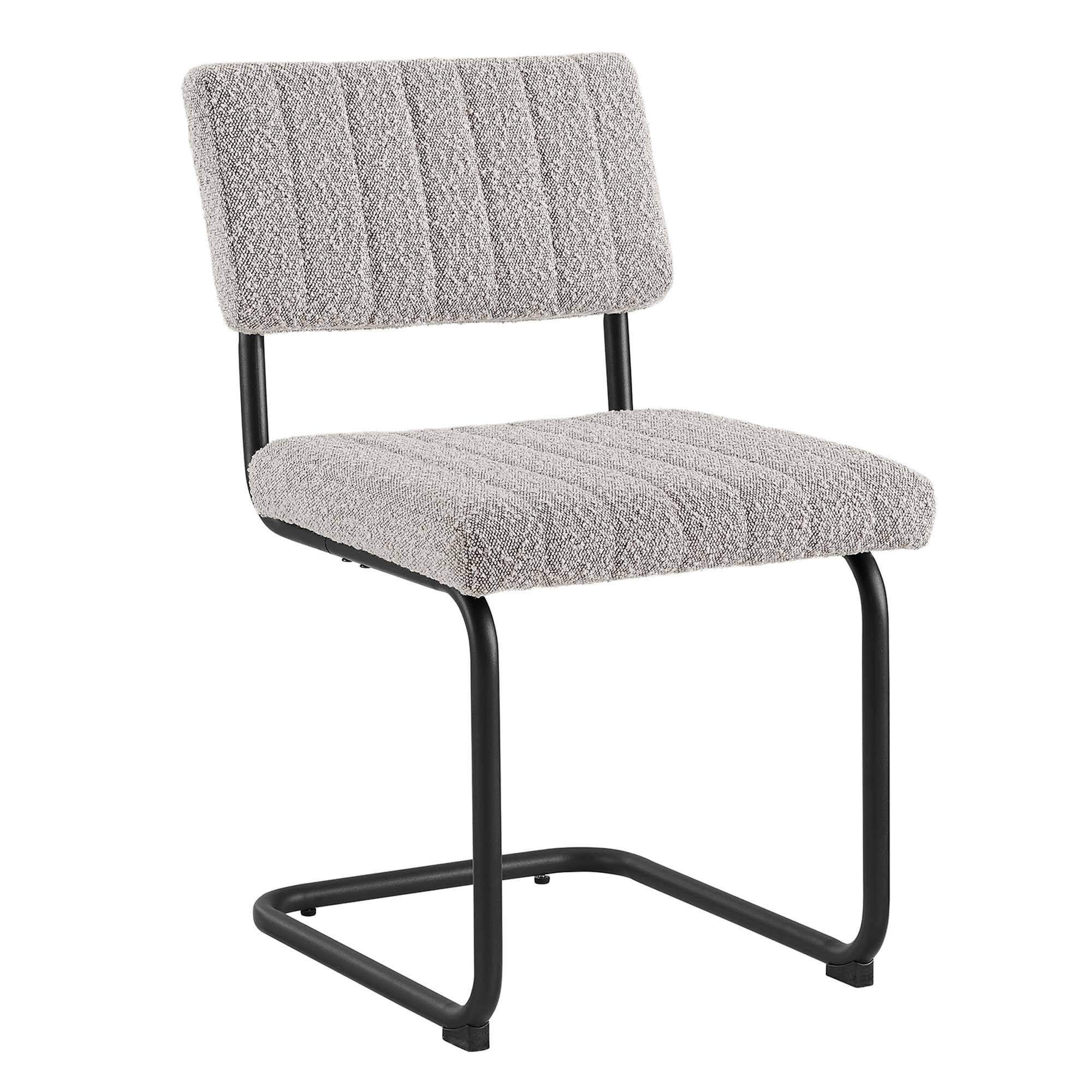 Alt View 2. Modway - Parity Boucle Dining Side Chairs Set of 2 by Modway - Black Taupe.