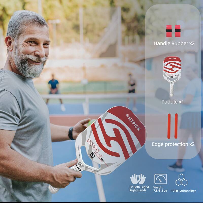 - Handle Rubber x2
- Paddle x1
- Edge protection x2
- Fit Both Legt & Right Hands
- Weight: 7.8-8.2 oz
- T700 Carbon fiber