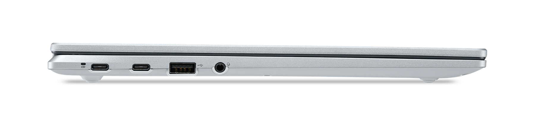 Alt View 2. Acer - Chromebook 314 14" WUXGA Laptop, MediaTek Kompanio 540, 4GB LPDDR5X, 64GB eMMC, ChromeOS - CBOA314-2H-8878 - Silver.