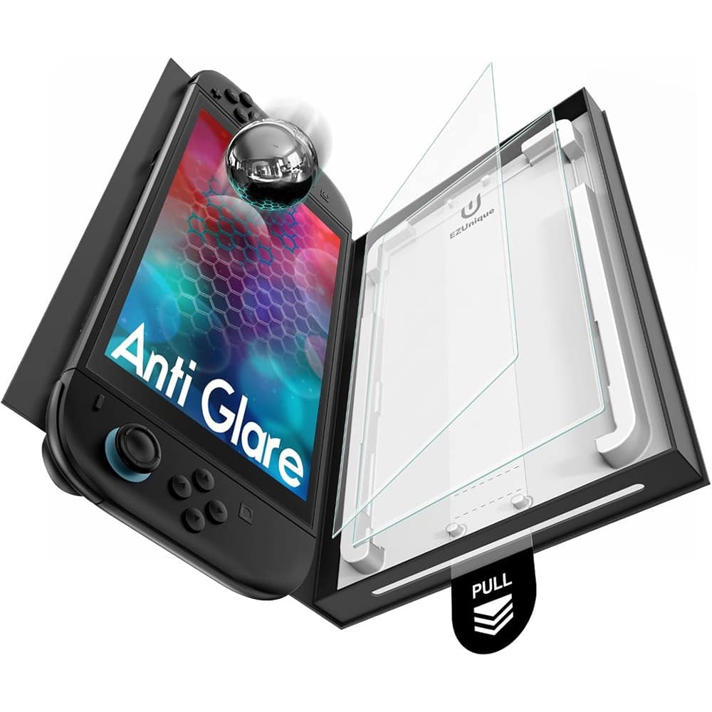 PARKER SLATER - 2 Pack Matte Screen Protector for Nintendo Switch 2 2025, 7.9 Inch Tempered Glass, Anti-Glare, Military-Grade Protection