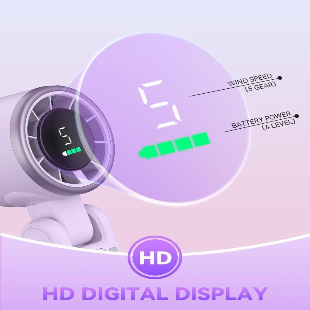 WIND SPEED (5 GEAR)  
BATTERY POWER (4 LEVEL)  
HD DIGITAL DISPLAY
