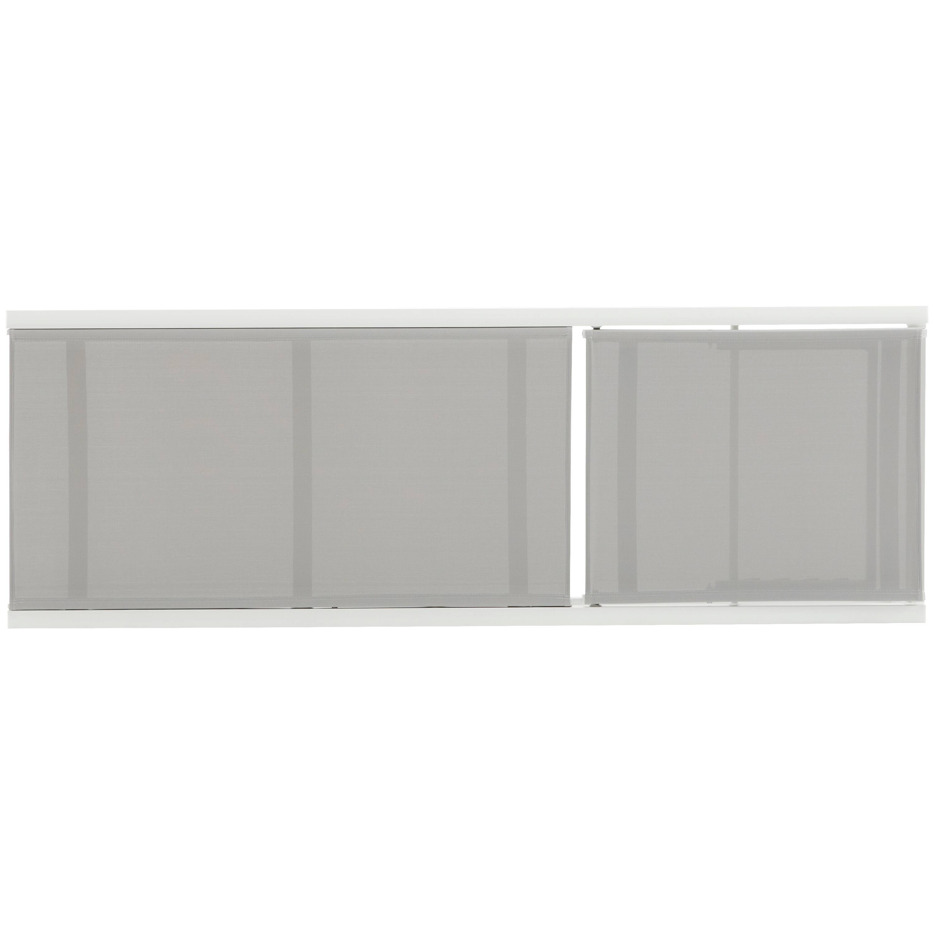 Alt View 5. Loheer - 2-Piece Chaise Lounge Set — 5-Position Adjustable Aluminum Patio Chairs with Breathable Mesh - Light Gray,White.