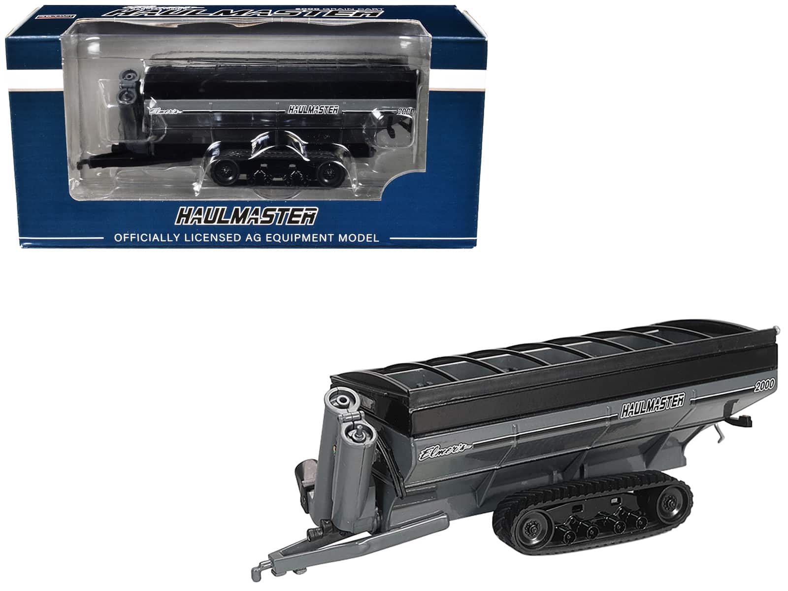 SpecCast Collectibles - Elmer's Haulmaster 2000 Grain Cart with Tracks Gray 1/64 Diecast Model by SpecCast