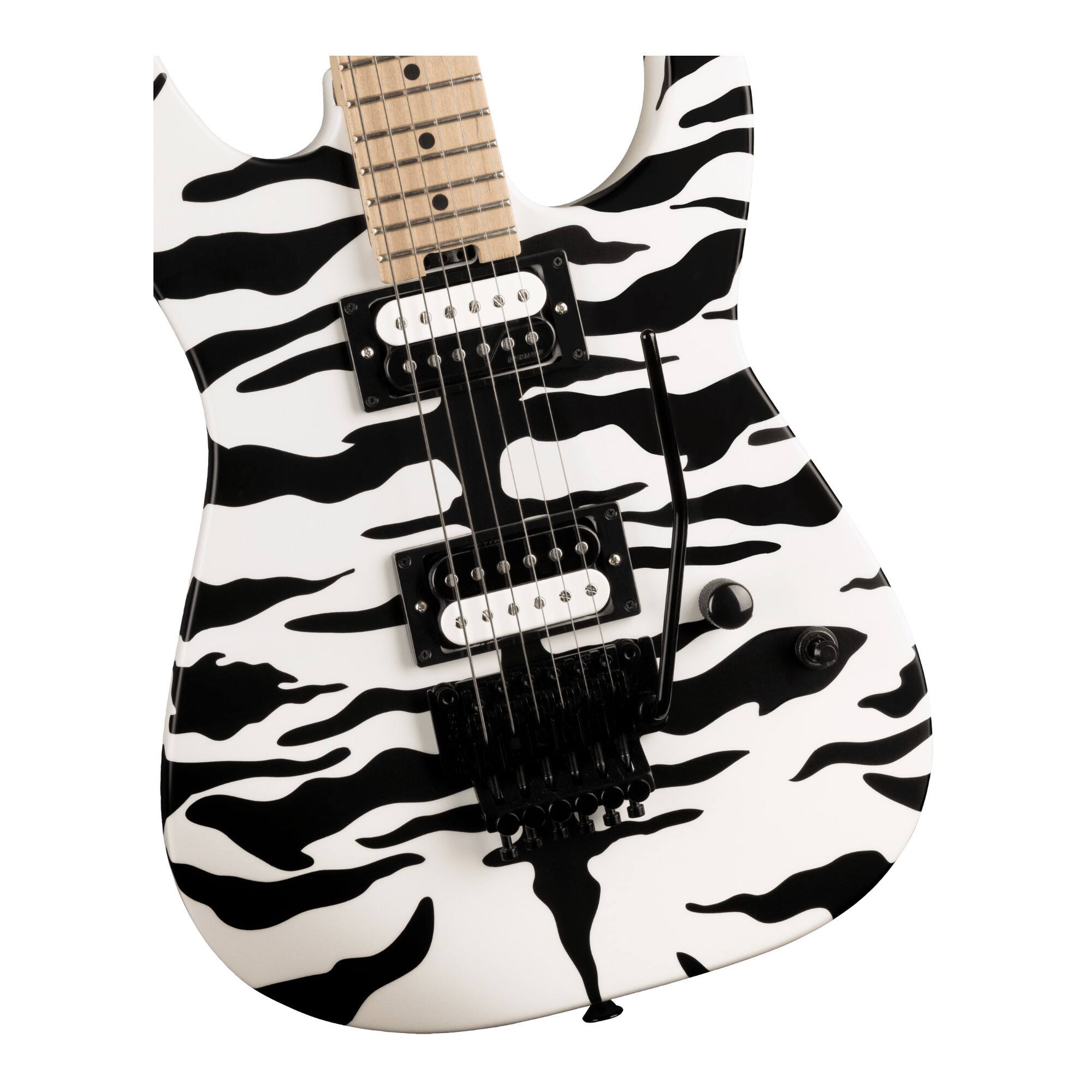 Back. Charvel - Charvel Satchel Signature Pro-Mod DK22 HH Electric Guitar (Satin White Bengal).