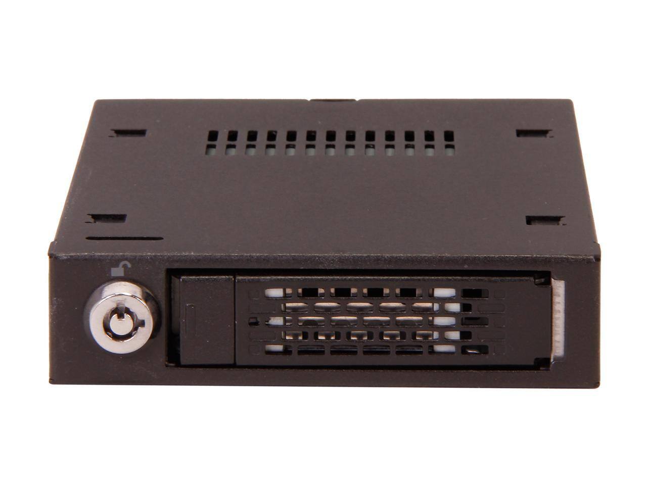 Alt View 1. Icy Dock - Icy Dock ToughArmor MB991SK-B Drive Enclosure - Serial ATA Host Interface Internal - Matte Black - 1 x Total Bay - 1 x.
