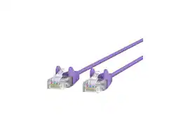 Belkin - 10ft CAT6 Slim Gigabit Snagless UTP Ethernet Cable Purple Model CE001B10-PUR-S