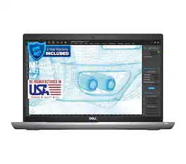 Dell - Refurbished Excellent - Precision 3561 Core i5-11500H 2.9GHz, 32GB, 2TB NVMe, 15.6 FHD, Win 11 Pro, Touch, NewWD IX SN530 SSD - Black