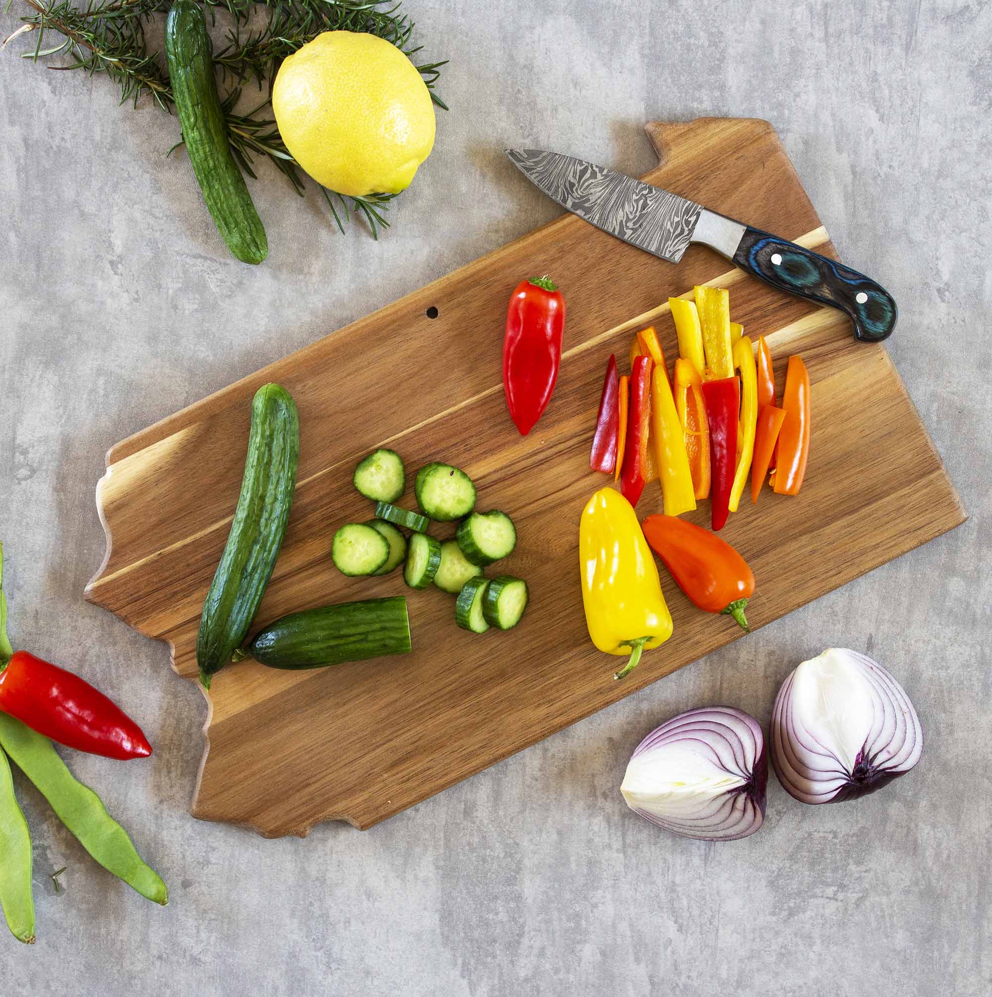 Back. Rock & Branch - Origins Series Pennsylvania Cutting Board.