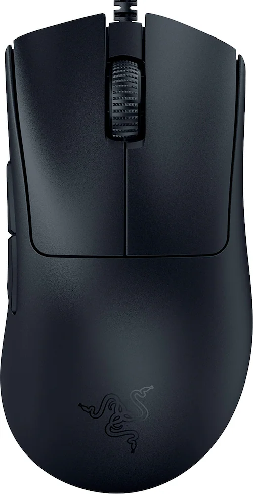 Razer - DeathAdder V3 Lightweight Optical Gaming Mouse with 8K Hz HyperPolling Technology - Wired - Black