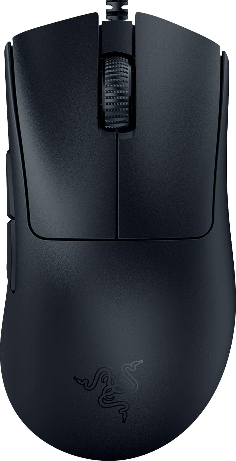 Front. Razer - Razer DeathAdder V3 Lightweight Optical Gaming Mouse with 8K Hz HyperPolling Technology - Black.
