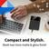Compact and Stylish. Sleek two-tone matte & gloss finish
