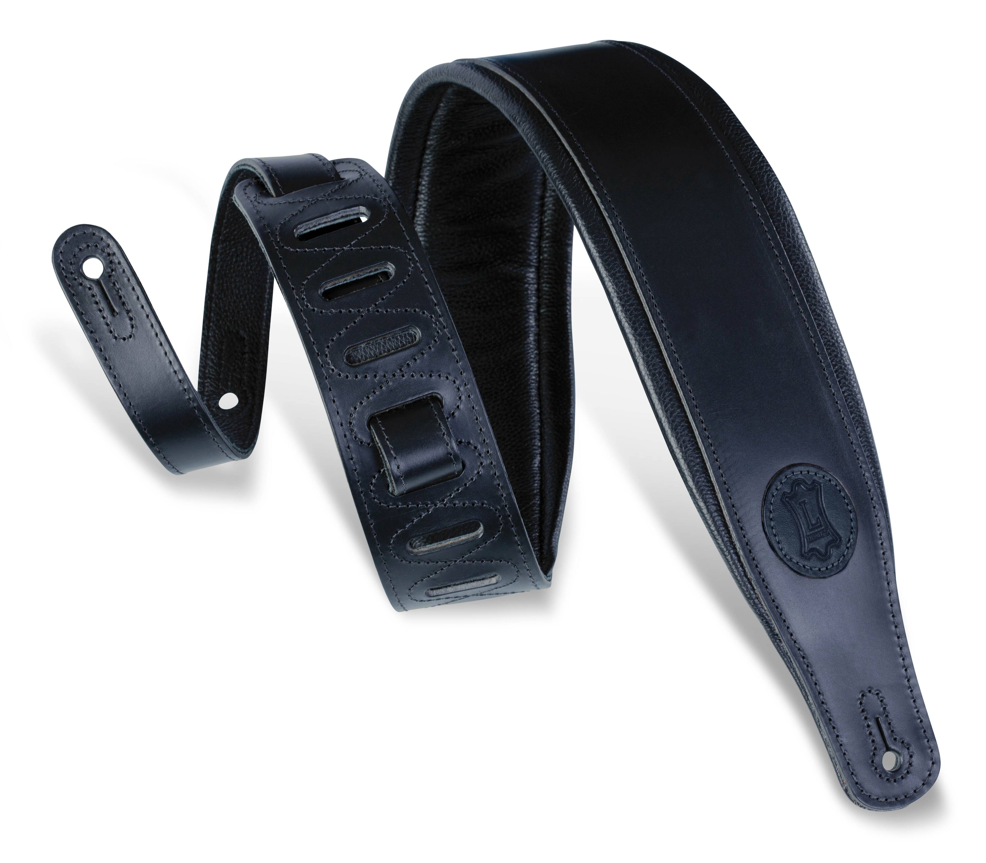 Levy's Leathers - Veg-Tan Leather Guitar Strap, Signature Series - 3 inch. Wide - Black price history on PriceWatchPro